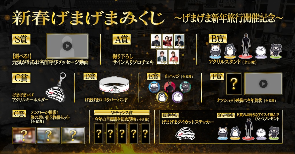 新春げまげまみくじ〜げまげま新年旅行開催記念〜 | RAFFLE