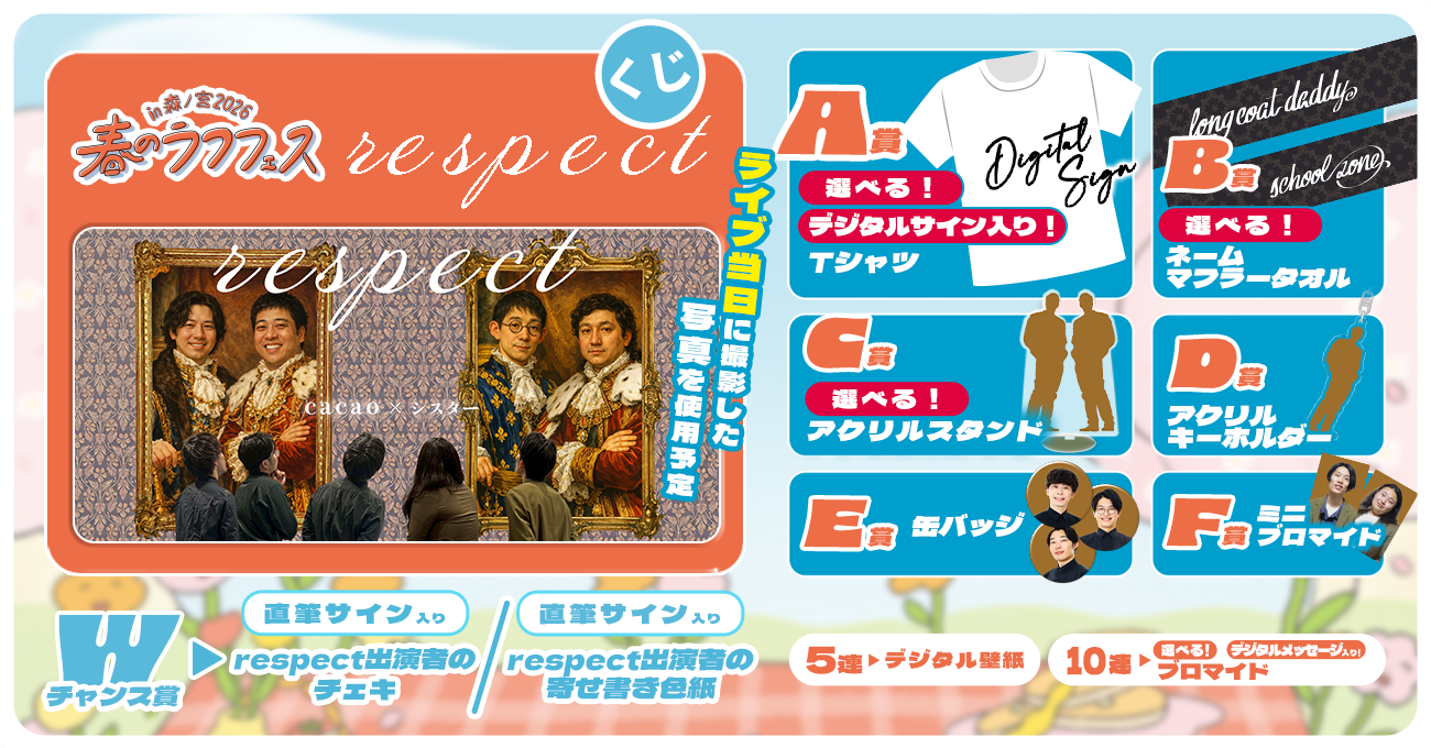 respectくじ【春のラフフェスin森ノ宮2026】 | FANY Chance