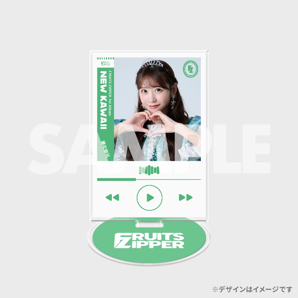 [しも様限定]FRUITS ZIPPER ラッフルくじ A賞 アクパネ FRUITS ZIPPER 1stアルバム「NEW KAWAII」発売記念ラッフルくじ